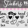 Packs Stickers PNG San Valentin