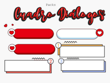 Packs Cuadros de Dialogos PNG