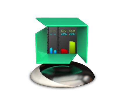 AMD CPU und RAM Meter (Mit Slide-Panel)