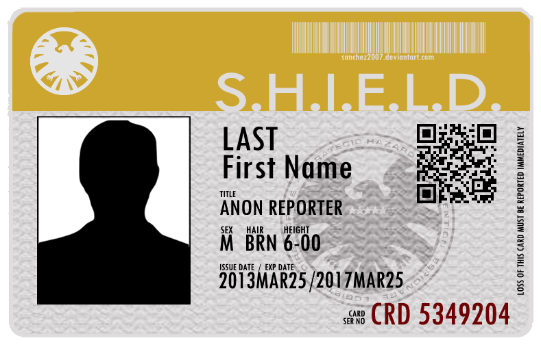 Agents Of Shield Id Card Maker