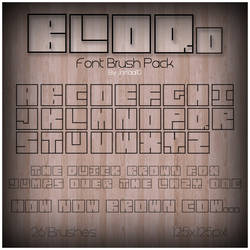 BLOQd Font Brush Pack