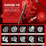 Coronavirus COVID-19 Free Photoshop Brushes