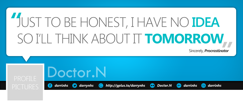 'procrastinator' facebook timeline cover