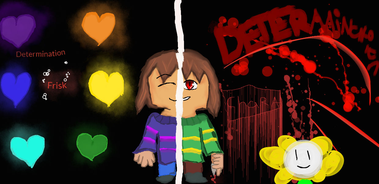 Chara and Frisk by Derpymeepy on DeviantArt