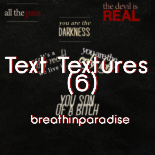 6 Text Textures Pack