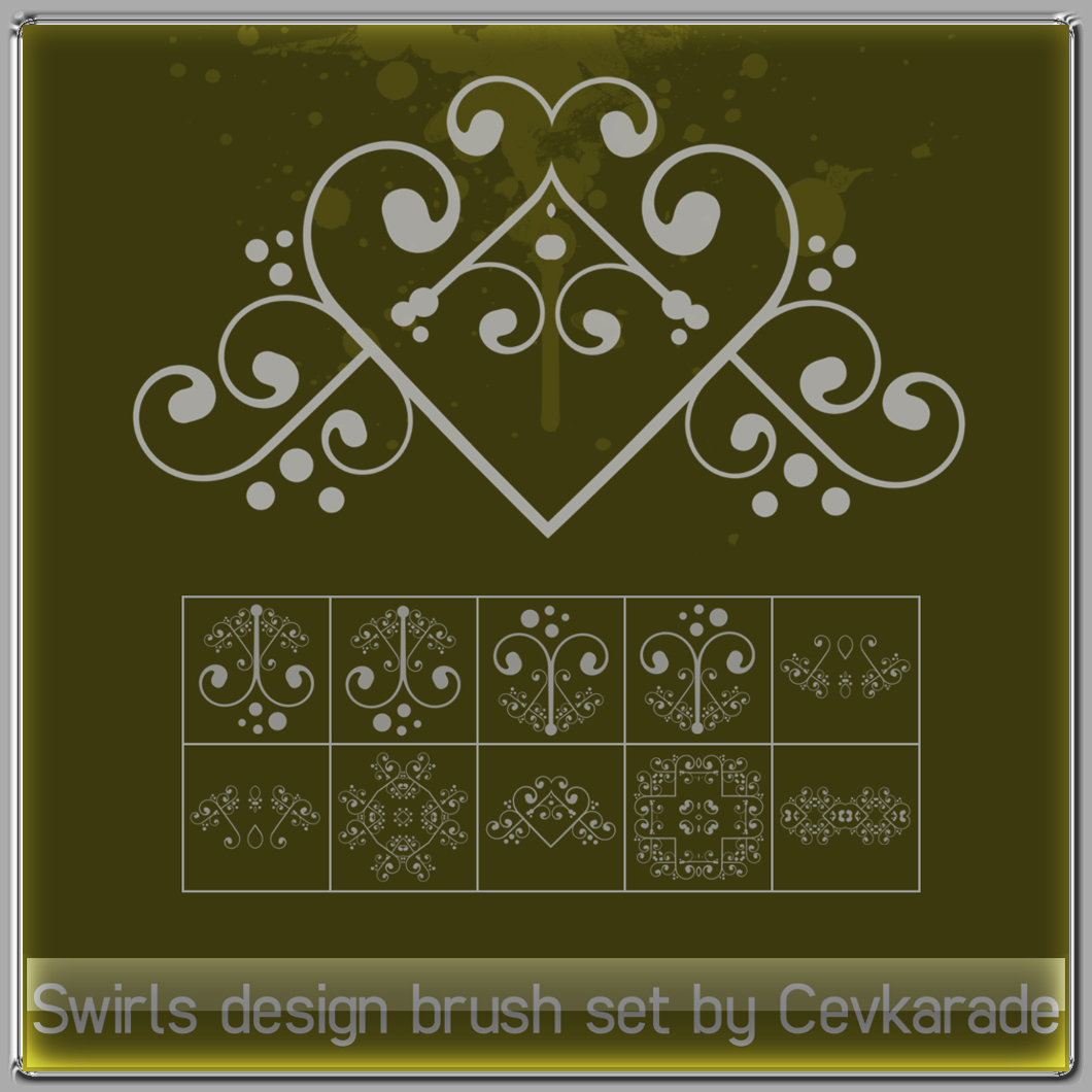 Cevkarade - Swirls brush Set 1 by Cevkarade on DeviantArt