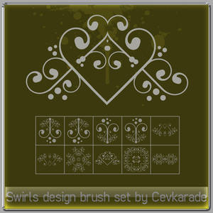 Cevkarade - Swirls brush Set 1