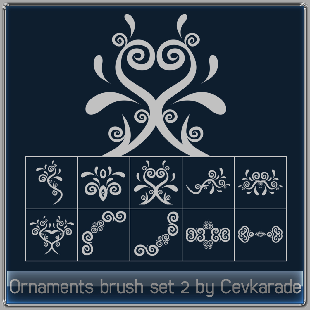 Ornaments brush set 2 by Cevkarade on DeviantArt