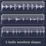 Audio waveform custom shapes