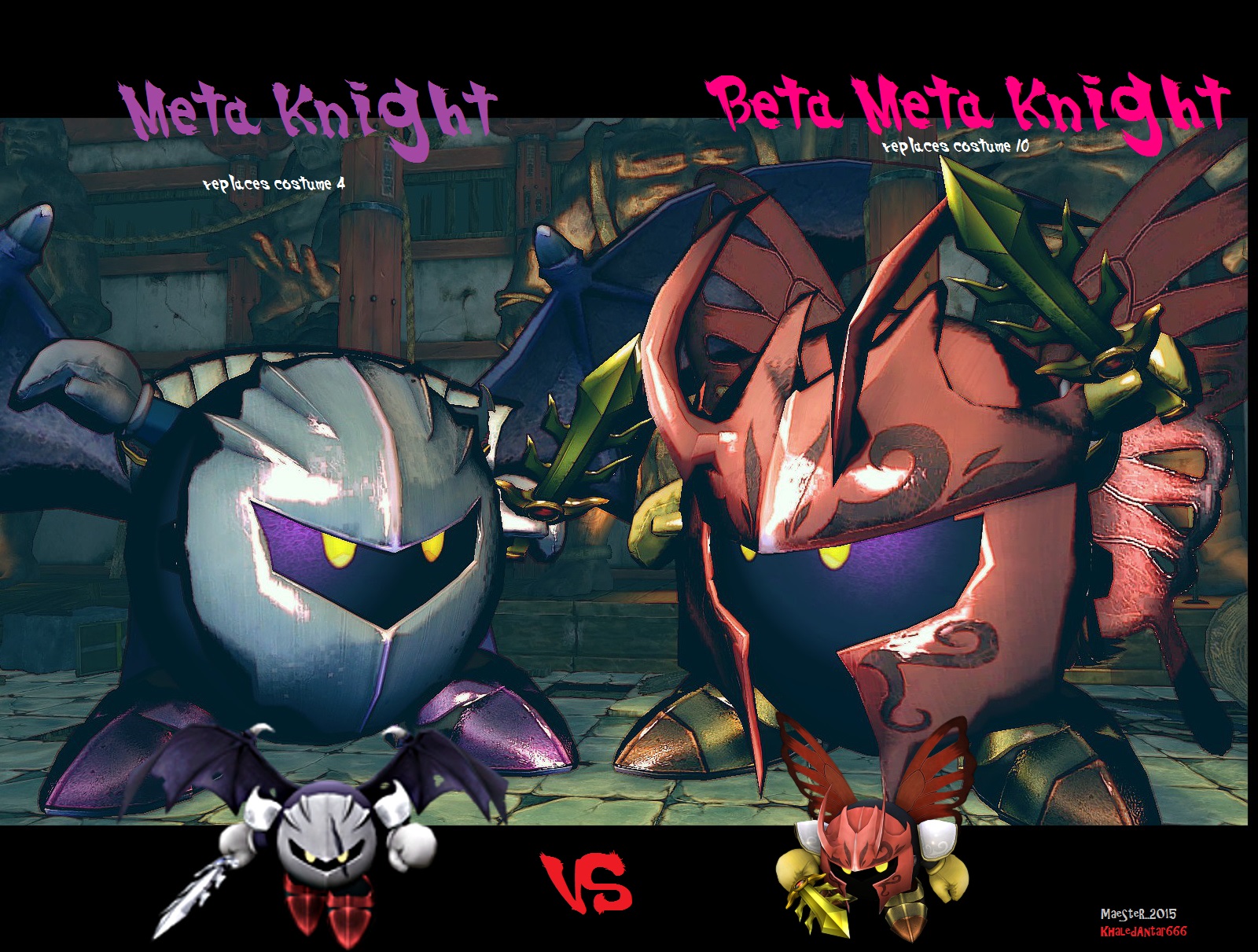 MetaKnight and Beta Meta Knight