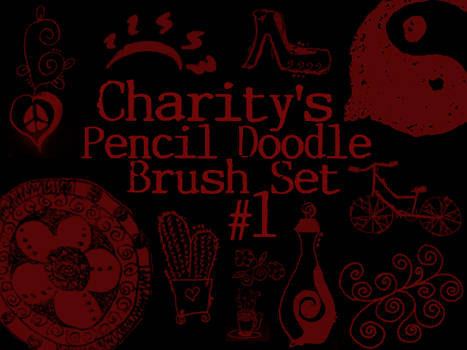 Pencil Doodle Brush Set 1