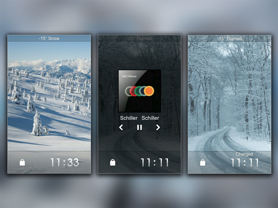 FullscreenWeatherMinimal - MIUI LS Theme