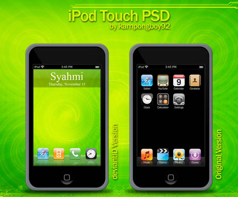 iPod Touch PSD