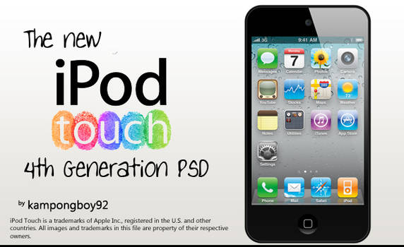 iPod Touch 4th Gen PSD