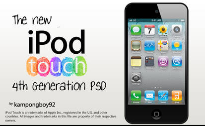 iPod Touch 4th Gen PSD