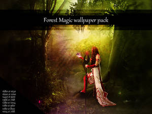 .Forest magic. Wallpaper