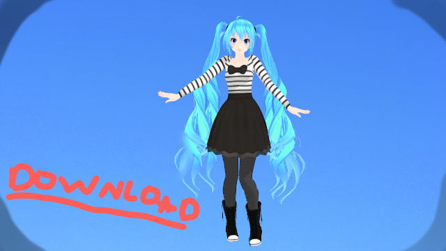 Tda Black Miku DL! by itsukiStudios2 on DeviantArt