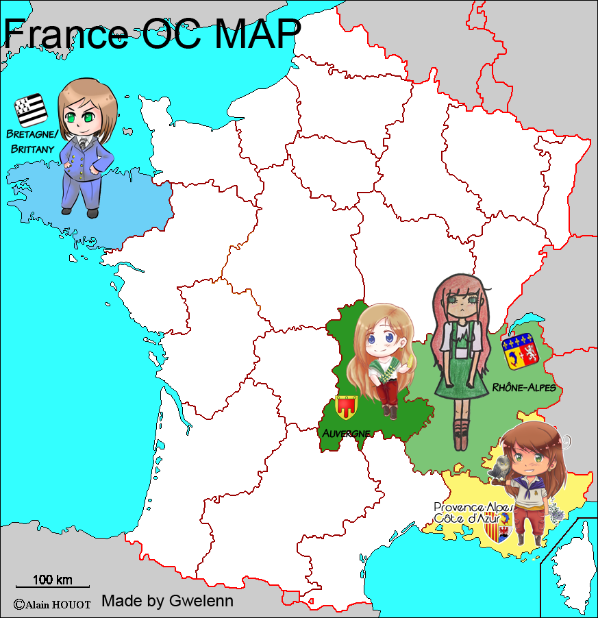 Collab Carte De France Des Oc Hetalia By Gwelenn On Deviantart
