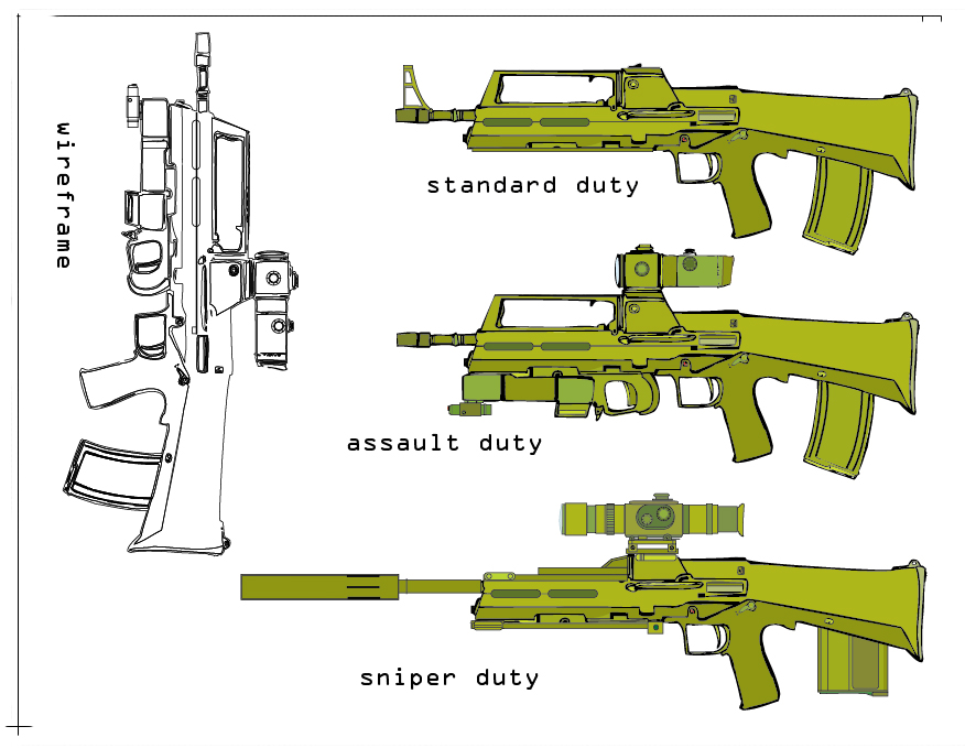 Assault rifle designs revised