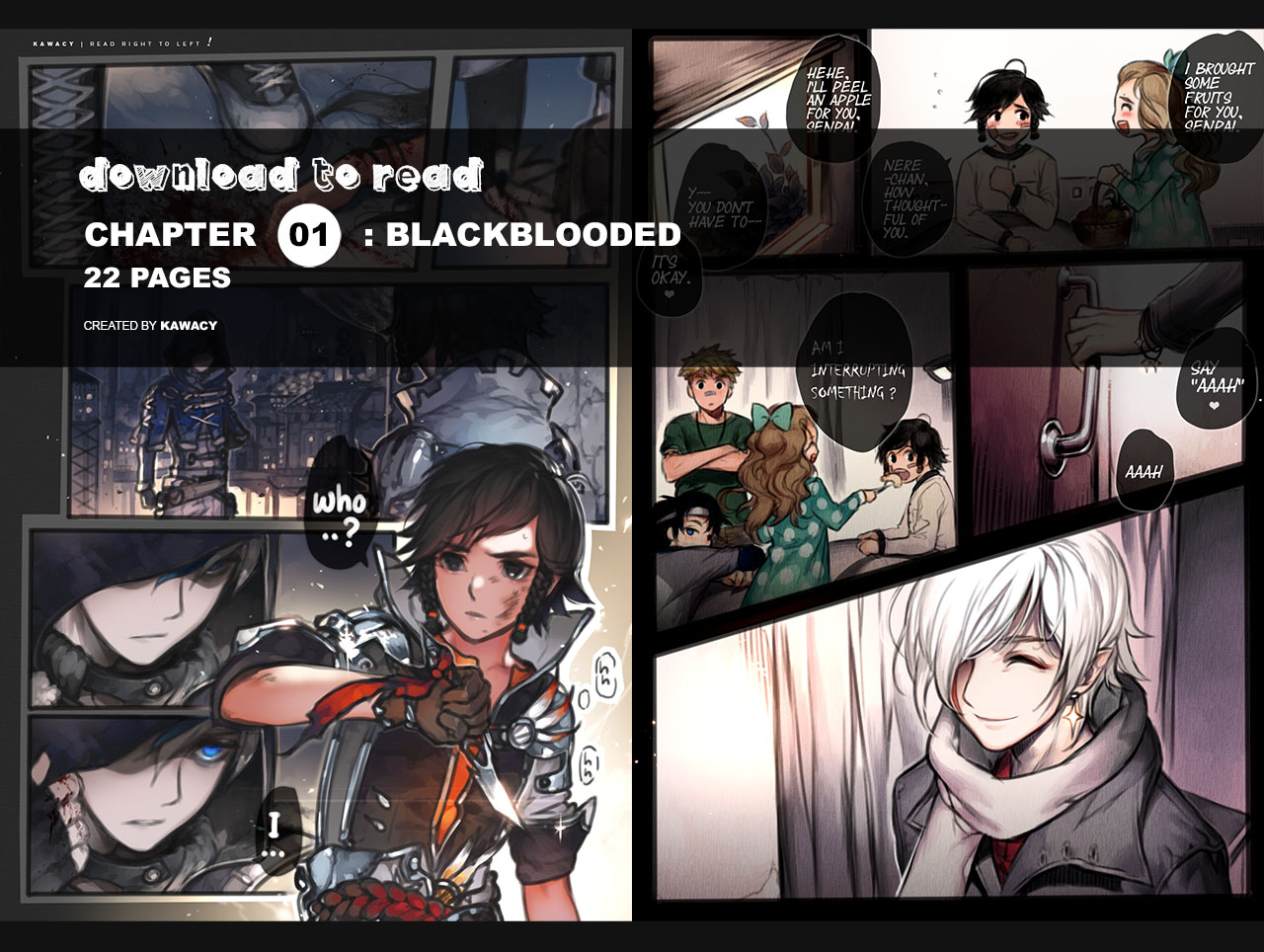 Chapter 01: Black Blooded by kawacy on DeviantArt