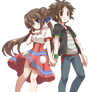 Pokemon Render Mei and Kyouhei