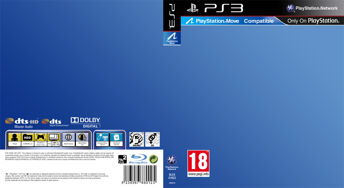 Playstation Game Cover Template