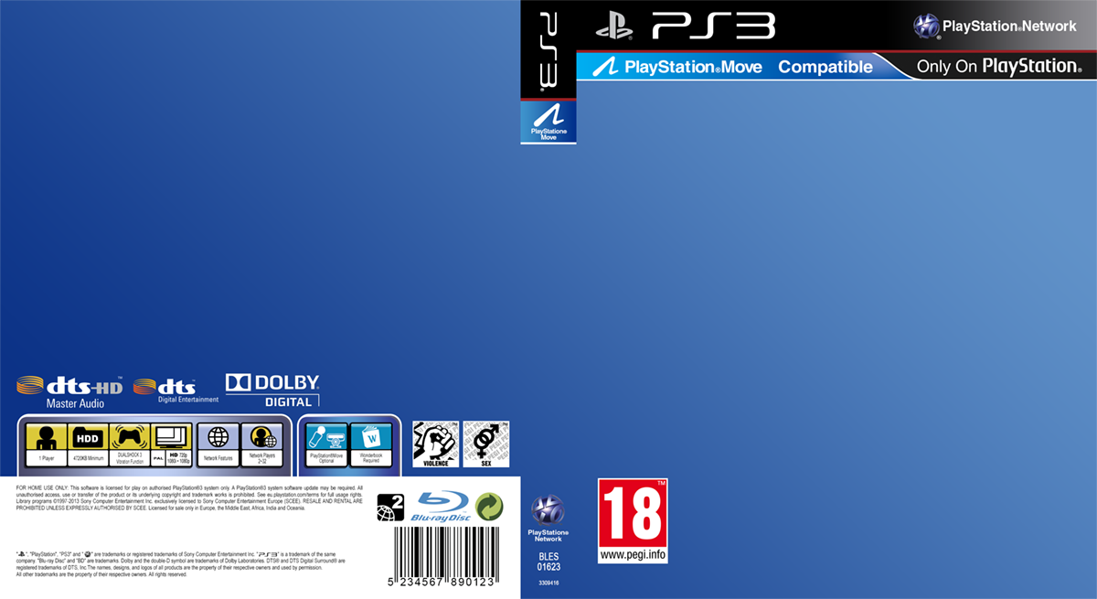 PlayStation 3 Game Cover Template By Saikuro On DeviantArt