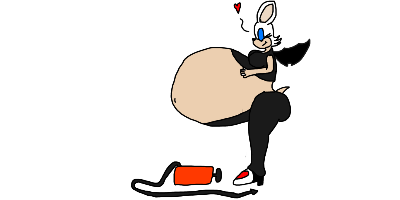 Request - Rouge's belly inflation