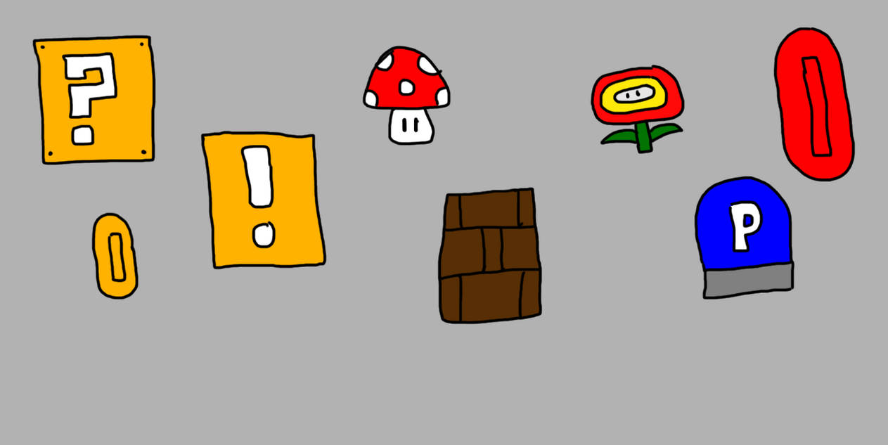 Mario Block Animed Mario's Blocks and Items by TruePhazonianForce on DeviantArt