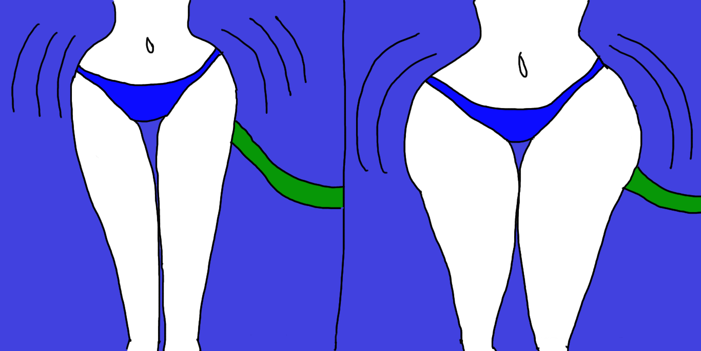 Pair Of Blue Tits And Ass Blank Template
