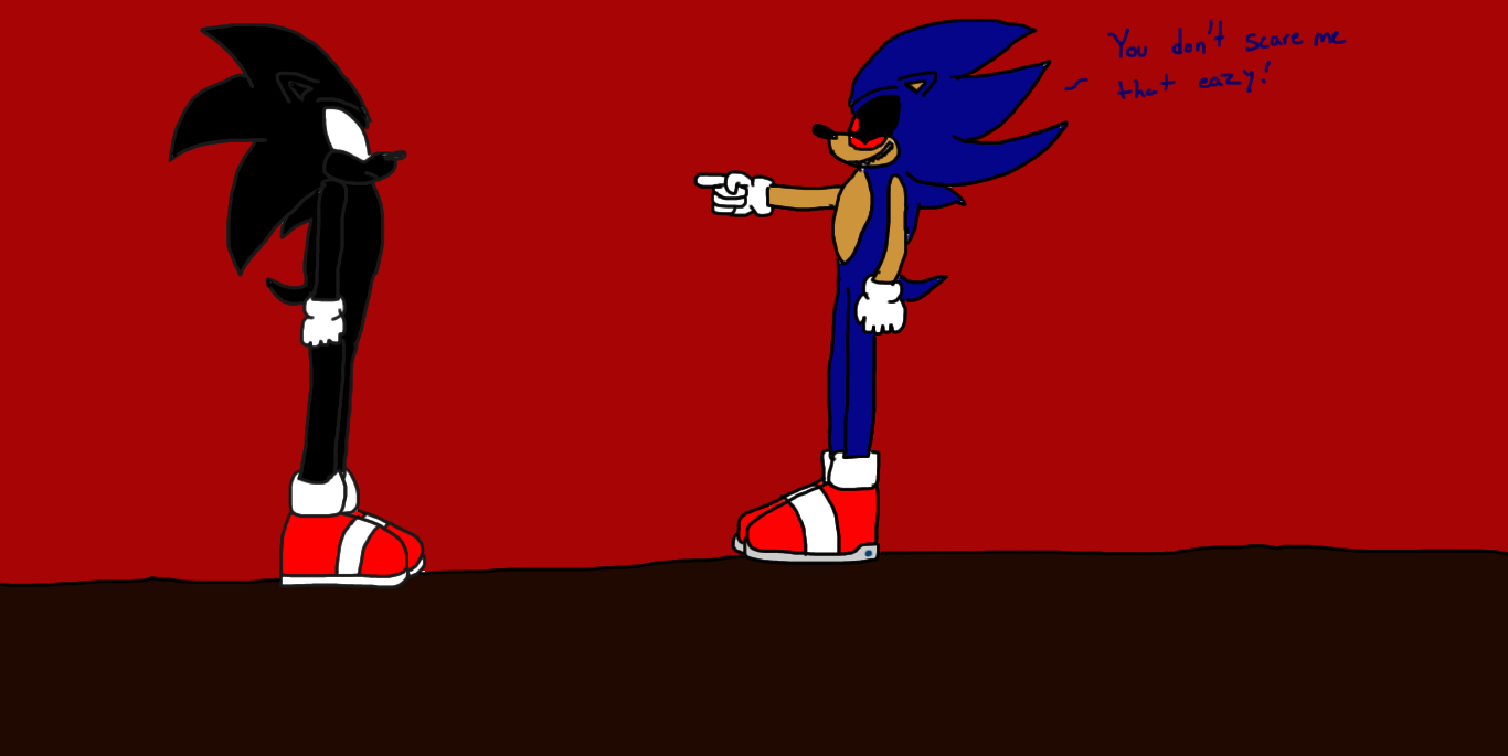 Dark Sonic VS Sonic.EXE Thumbnail by DrizzlyScroll1996 on DeviantArt