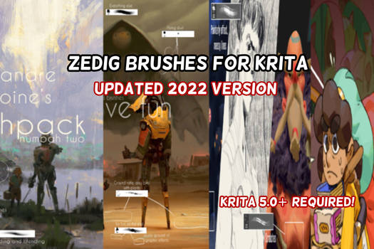 Zedig Brushes for Krita(2022 update)