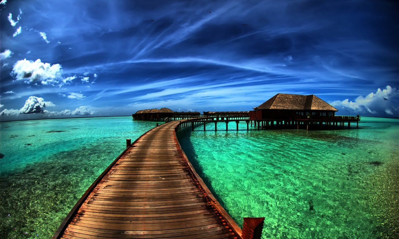 The sea. A mooring.Screensaver by Antkoll on DeviantArt