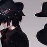 MMD Punk Gambler Hat