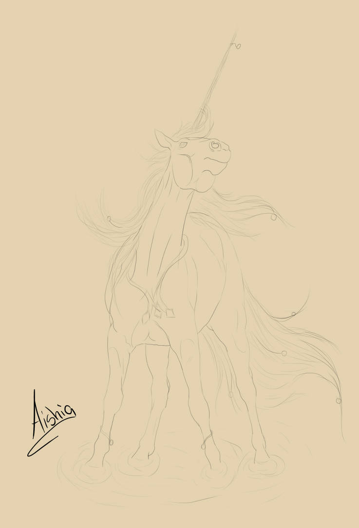 Unicorn Lineart by Priya-Aishia on DeviantArt
