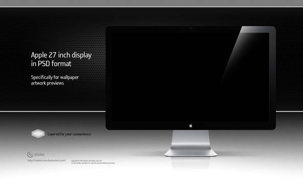 Apple Thunderbolt Display PSD