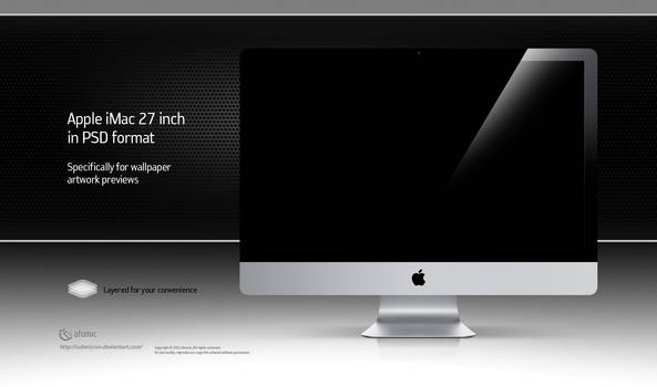 Apple iMac 27 inch PSD