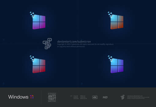 Windows 11 Dark Multi Color