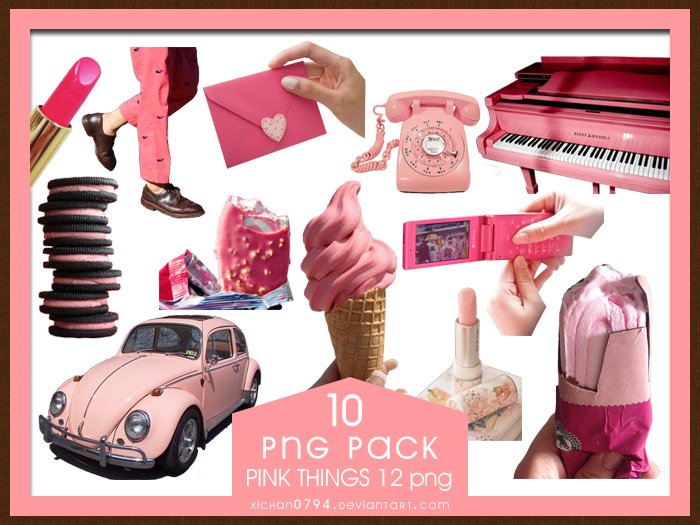 PNG PACK10 Pink Things 10 png by xichan0794