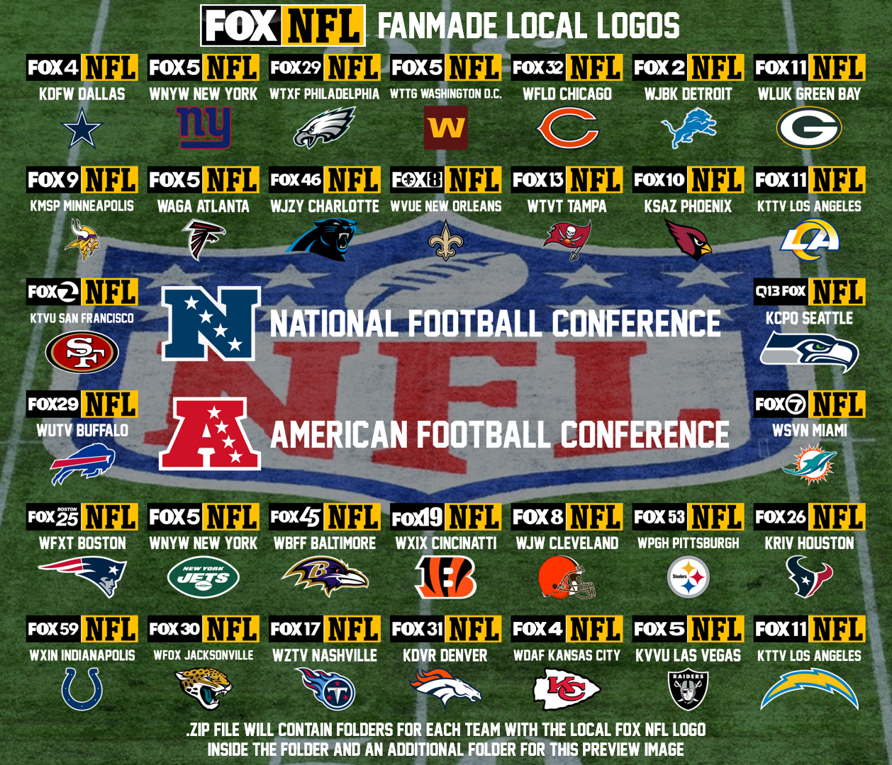 Fox NFL Local Logos Pack (Fanmade) by Jackeltron on DeviantArt