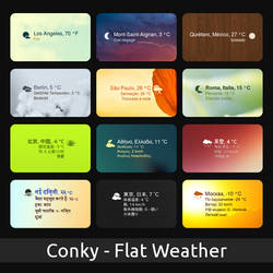 Flat-Weather for Conky