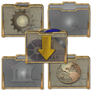 Steampunk Victorian Glass Folders Icons