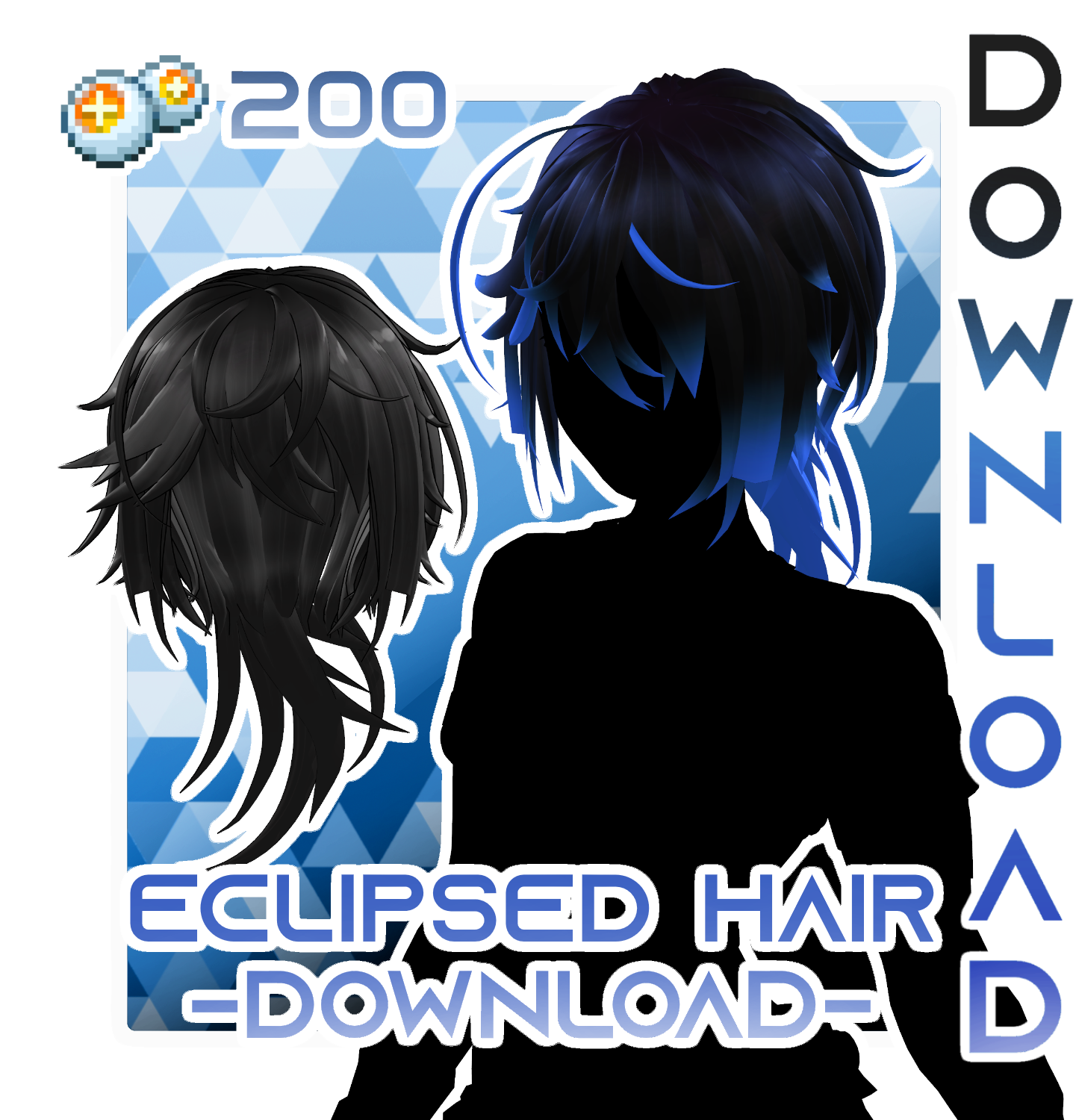 MMD // Eclipsed Hair // P2U DOWNLOAD by AxelCode on DeviantArt