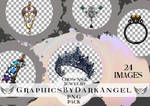 Crowns and Jewelry PNG Pack