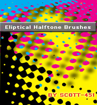 Eliptical Halftone brushes