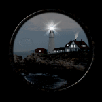 Circle Frame Lighthouse