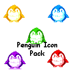 8-bit Penguin Icons