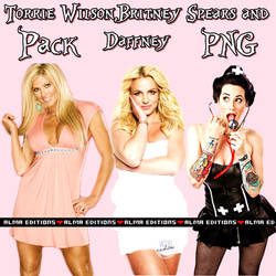 Torrie Wilson,Britney Spears and Daffney Pack PNG