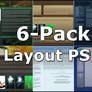 6-Pack Free Layout PSD