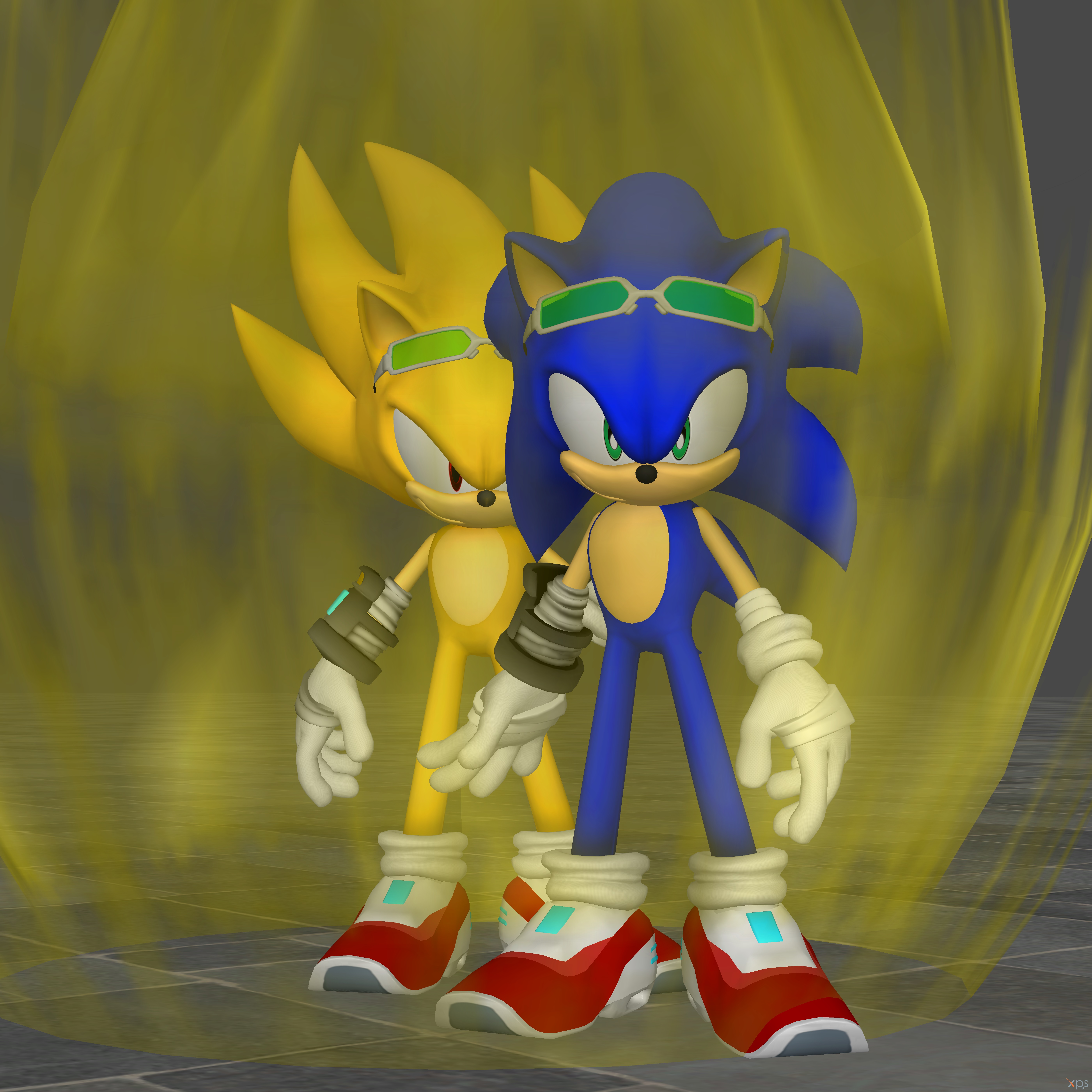 Movie Super Sonic ( FBX / MMD ) by Langtanium on DeviantArt